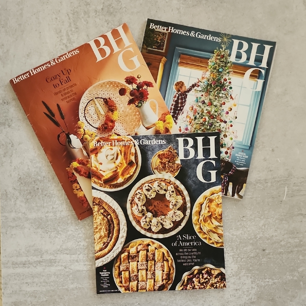 Better Homes & Gardens 2023 Magazine Set Of 3